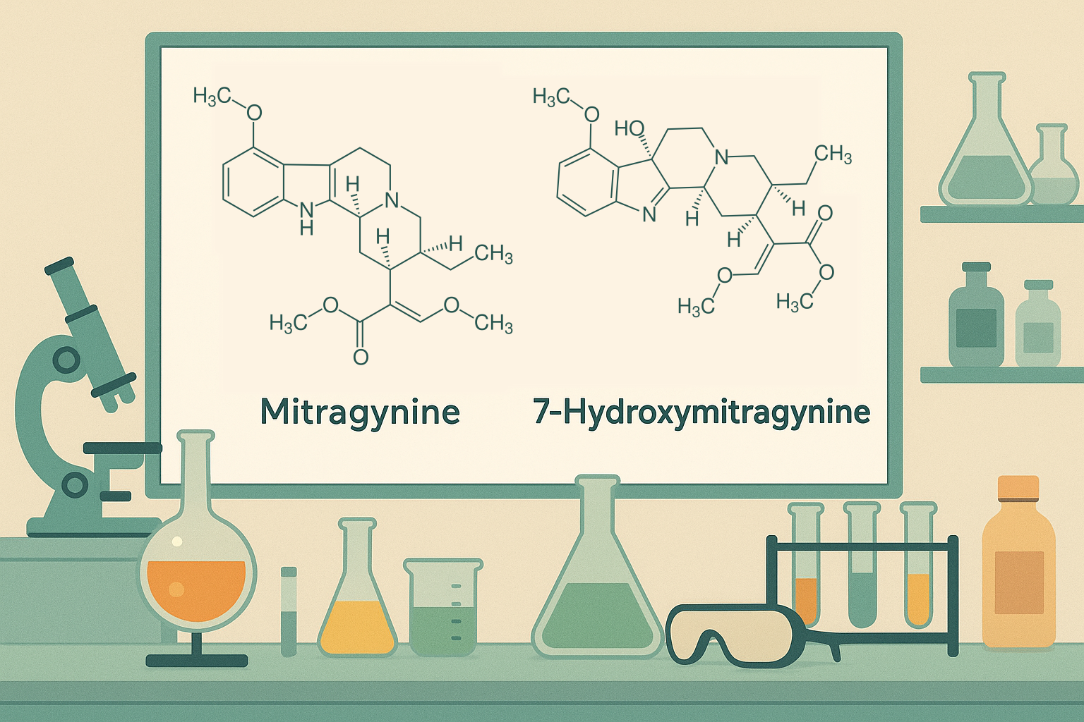 Labor Kratom chemische zusammensetzung