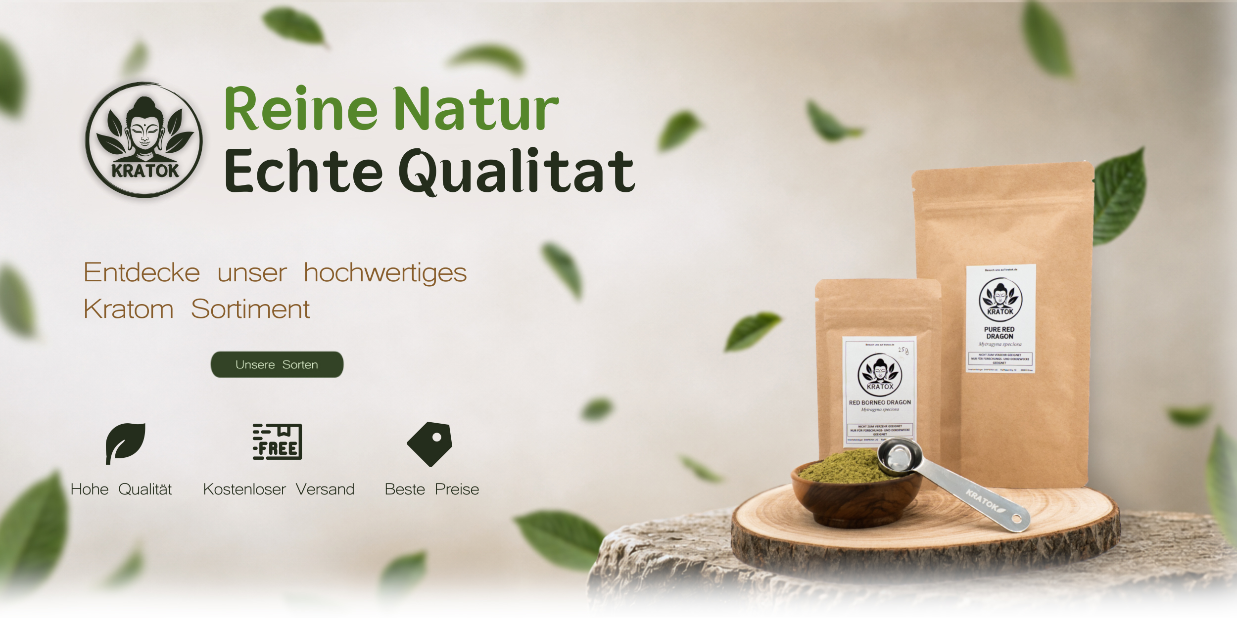 Kratok Banner Kratok Reine Natur Echte Qualität