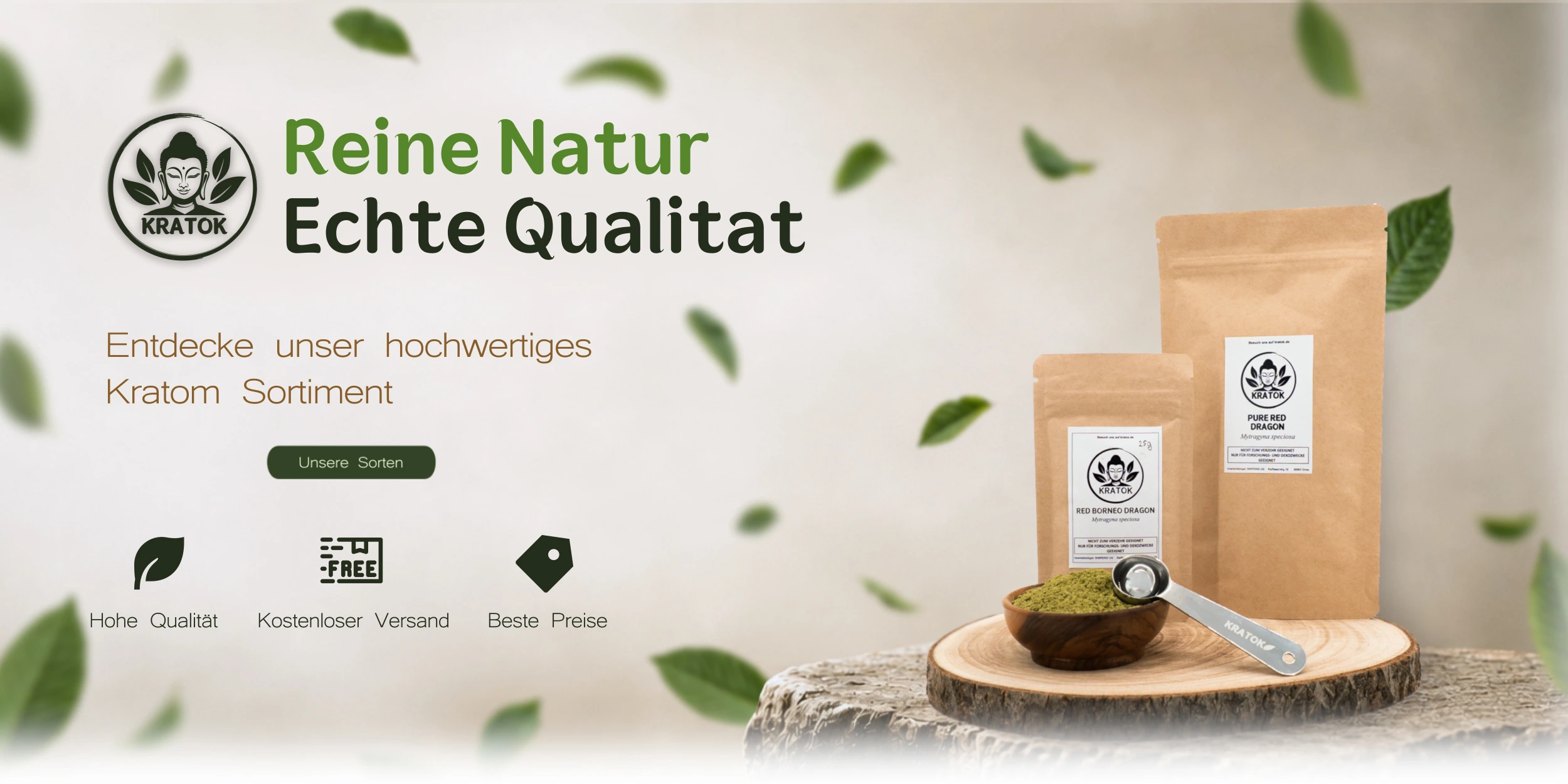 Kratok Reine Natur Echte Qualität 