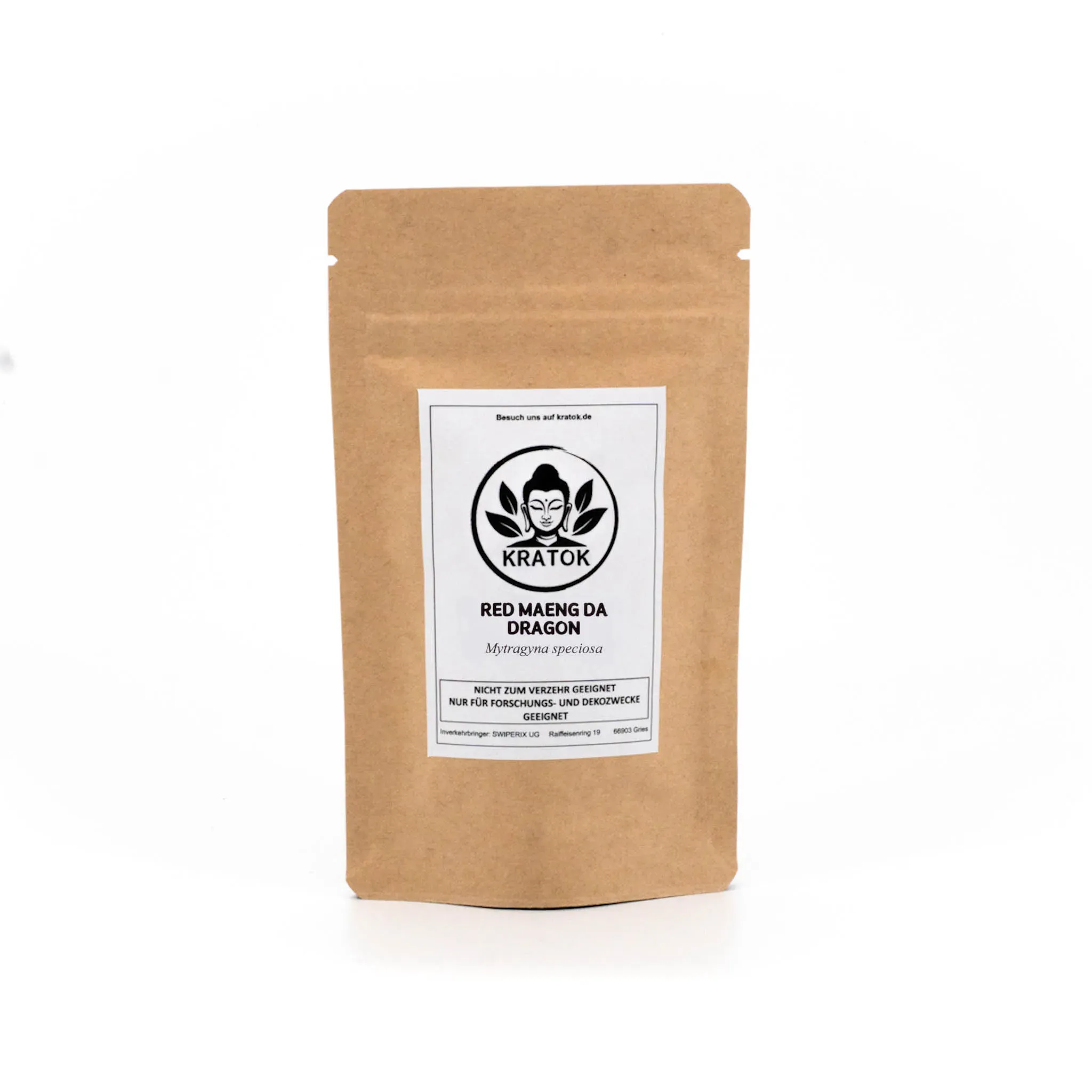 Red Maeng Da Dragon Kratom – Verpackungen